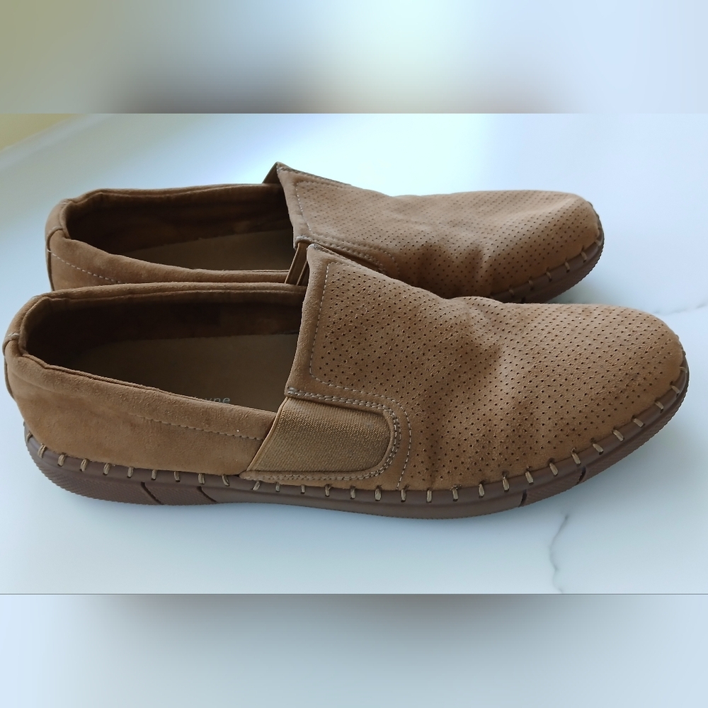 Robert Wayne Men’s Road Slip-On Loafers – Size 11 D – Tobacco